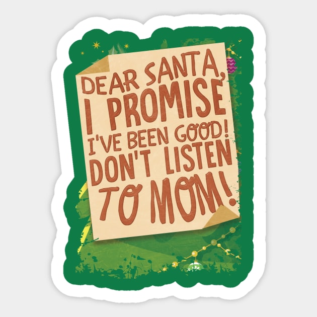 Christmas Letter to Santa Sticker by numpdog